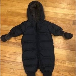 baby Gap fleece lined down snowsuit